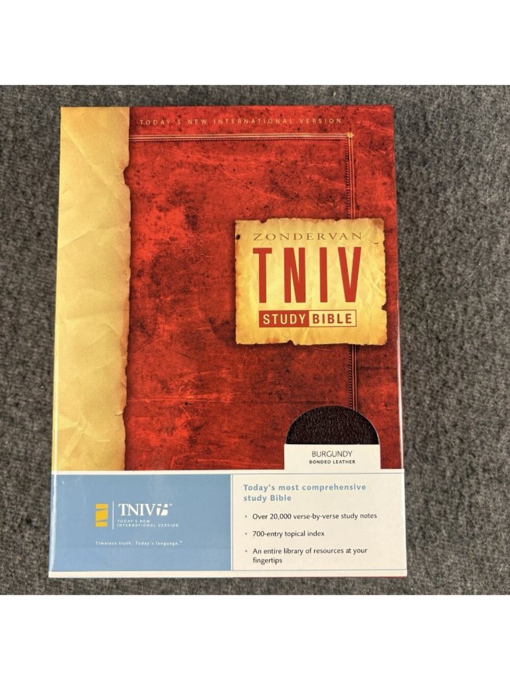 TNIV Study Bible Zondervan Bonded Leather Burgundy